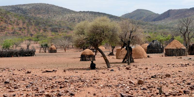 Himba - Ein typisches Dorf