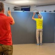 Feinjustierung der Lampen
